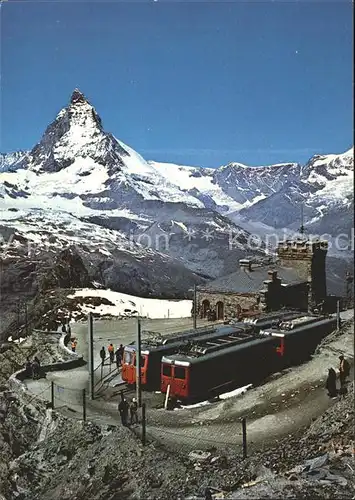 Zahnradbahn Zermatt Gornergrat Matterhorn  Kat. Bergbahn