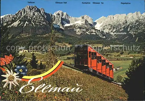 Zahnradbahn Hartkaiser Ellmau Wilder Kaiser  Kat. Bergbahn