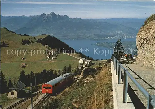 Zahnradbahn Vitznau Rigi Bhan Rigi Staffel Vierwaldstaettersee Pilatus Kat. Bergbahn
