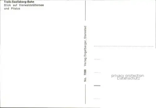 Zahnradbahn Treib Seelisberg Bahn Vierwaldstaettersee Pilatus Kat. Bergbahn