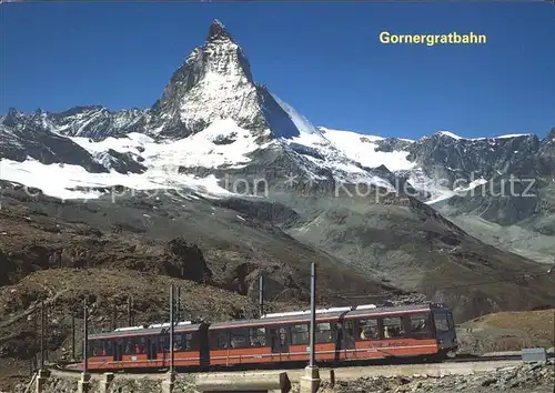 Zahnradbahn Gornergratbahn Matterhorn Zermatt Kat. Bergbahn