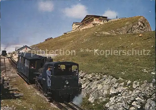 Zahnradbahn Schafberg Gipfel Salzkammergut Kat. Bergbahn