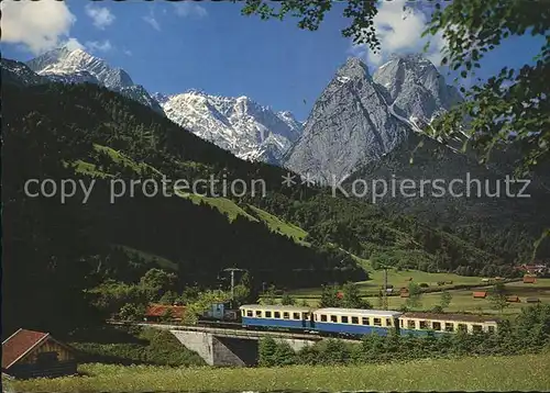 Zugspitzbahn Zahnradbahn Garmisch Partenkirchen Hoellental  Kat. Eisenbahn