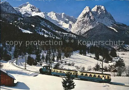 Zugspitzbahn Zahnradbahn Garmisch Partenkirchen Hammersbach  Kat. Eisenbahn