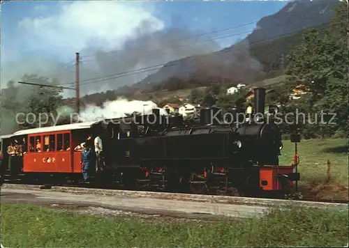Lokomotive Blonay Chamby Vevey Montreux  Kat. Eisenbahn