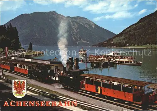 Zahnradbahn Achenseebahn Achsensee Motorschiff Kat. Bergbahn