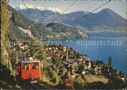 Zahnradbahn Rigi Bahn Vitznau Vierwaldstaettersee Nidwaldner Alpen  Kat. Bergbahn