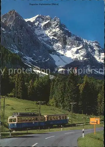 Zugspitzbahn Zahnradbahn Zugspitze Gipfelstation  Kat. Eisenbahn