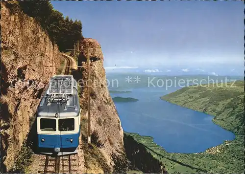 Zahnradbahn Arth Rigi Bahn Kraebelwand Arth Zugersee  Kat. Bergbahn