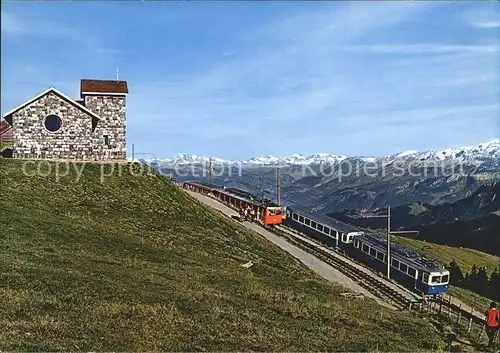 Zahnradbahn Rigi Kulm Bergkapelle Arth  und Vitznau Rigi Bahn  Kat. Bergbahn