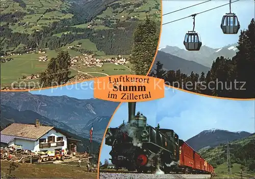 Lokomotive Seilbahn Stumm Zillertal  Kat. Eisenbahn