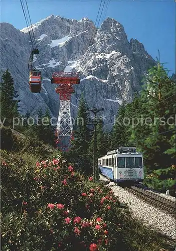 Zugspitzbahn Zahnradbahn Seilbahn Zugspitze  Kat. Eisenbahn