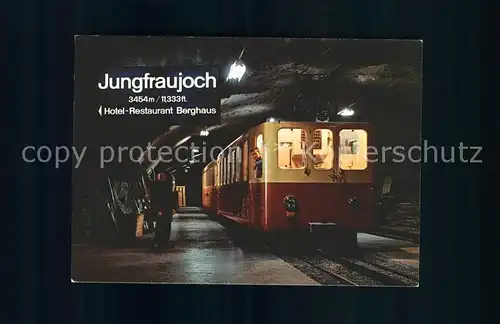 Zahnradbahn Jungfraujoch Station  Kat. Bergbahn