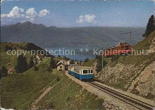 Zahnradbahn Rigibahnen Rigi Kulm Vierwaldstaettersee Luzern Pilatus Kat. Bergbahn