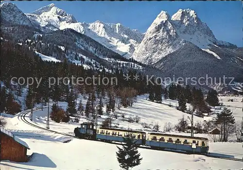 Zugspitzbahn Zahnradbahn Hammersbach Zugspitzgruppe Kat. Eisenbahn