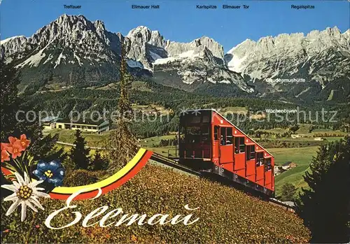 Zahnradbahn Hartkaiser Ellmau Wilder Kaiser  Kat. Bergbahn