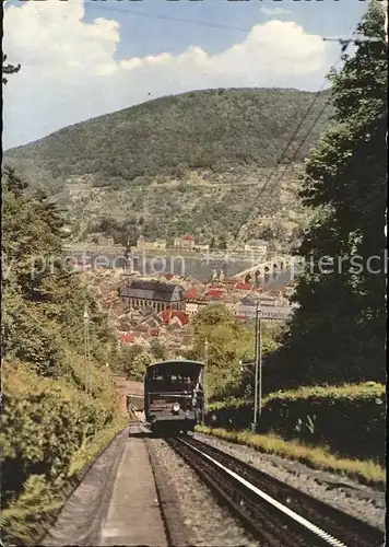 Bergbahn Neckar Heiligenberg Heidelberg Kat. Bergbahn