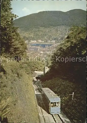 Bergbahn Koenigstuhl Heidelberg Kat. Bergbahn