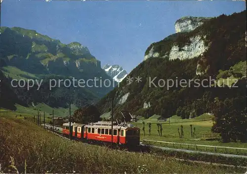 Eisenbahn Appenzellerbahn Marwies Gloggeren Altmann Ebenalp Kat. Eisenbahn