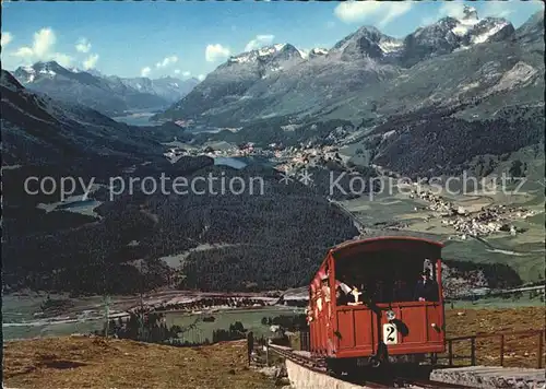 Zahnradbahn Muottas Muragl Oberengadin Kat. Bergbahn