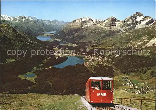 Zahnradbahn Muottas Muragl Oberengadiner Seen Kat. Bergbahn