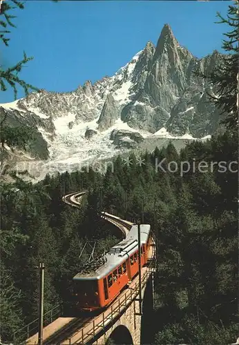Zahnradbahn Train du Montenvers Aiguille du Dru  Kat. Bergbahn
