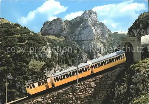 Zahnradbahn Wendelsteinbahn Tunneleinfahrt Soinkesselspitze Kat. Bergbahn