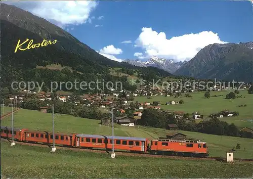 Eisenbahn Klosters Praettigau  Kat. Eisenbahn