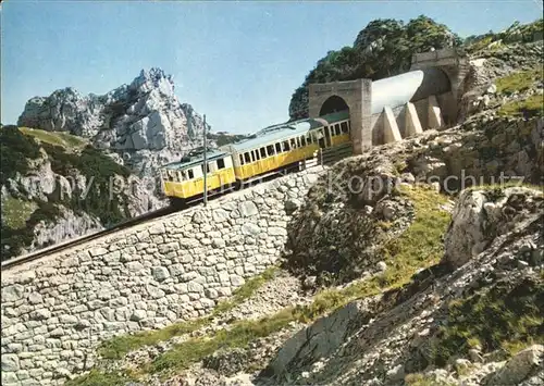 Zahnradbahn Wendelstienbahn Brannenburg Wendelstein Kat. Bergbahn