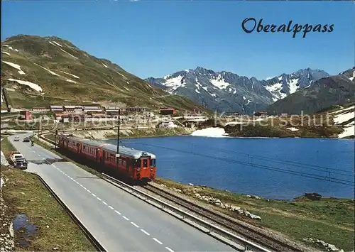 Eisenbahn Oberalppass Calmot Piz Maler  Kat. Eisenbahn