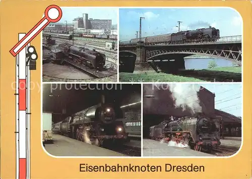 Lokomotive Bahnbetriebswerk Dresden Elbbruecke Hauptbahnhof   Kat. Eisenbahn