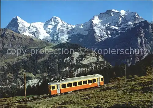 Bergbahn Lauterbrunnen Muerren Eiger Moench Jungfrau Kat. Bergbahn