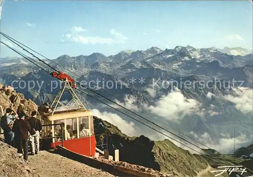 Seilbahn Pic du Midi Bigorre Chaine des Pyrenees  Kat. Bahnen