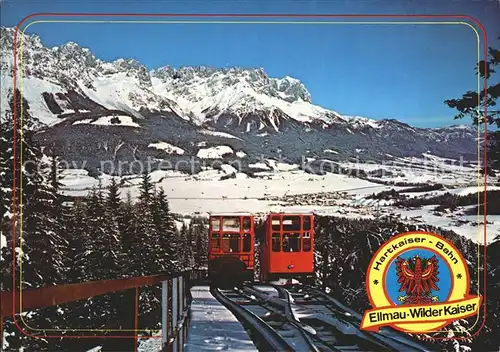 Zahnradbahn Hartkaiser Ellmau am Wilden Kaiser  Kat. Bergbahn