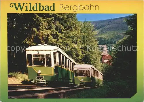 Bergbahn Bad Wildbad Schwarzwald  Kat. Bergbahn