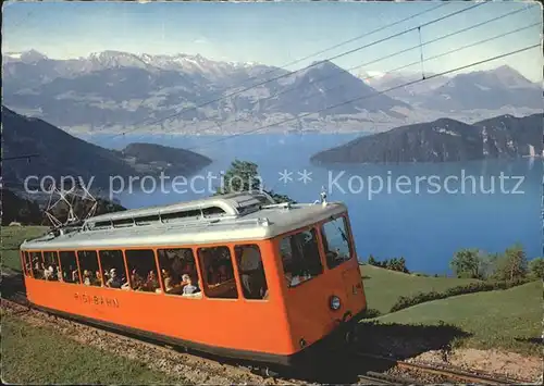 Zahnradbahn Vitznau Rigi Bahn Vierwaldstaettersee Nidwaldner Alpen Kat. Bergbahn