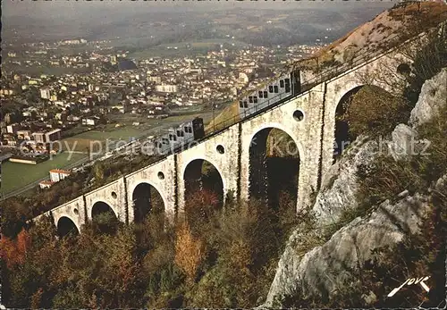 Zahnradbahn Lourdes Pic du Jer Viaduc Au loin  Kat. Bergbahn