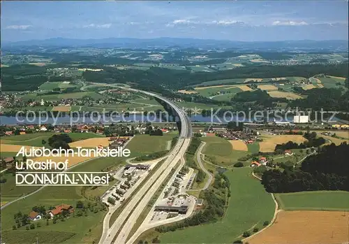 Autobahn Tankstelle Rasthof Donautal West Passau Kat. Autos