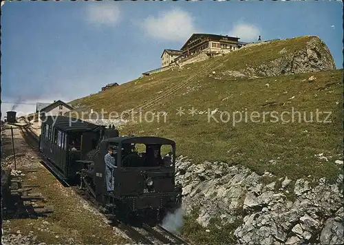 Zahnradbahn Schafberg Gipfel Salzkammergut  Kat. Bergbahn