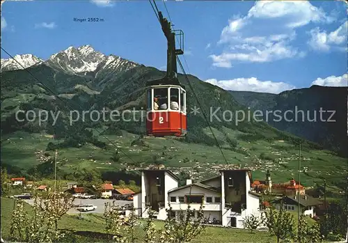 Seilbahn Talstation Hochmut Dorf Tirol Meran  Kat. Bahnen