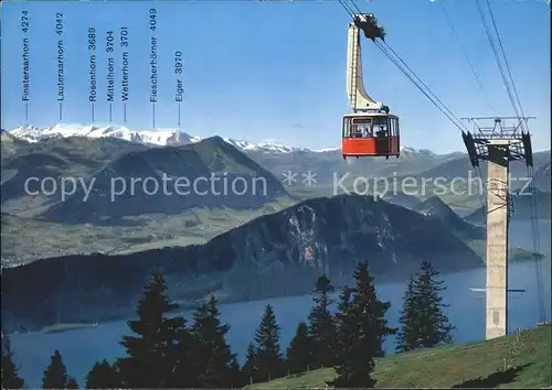 Seilbahn Weggis Rigi Kaltbad Vierwaldstaettersee Buergenstock Kat. Bahnen