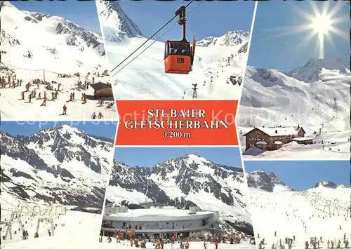 Seilbahn Stubaier Gletscherbahn Dresdnerhuette Restaurant Eisgrat Kat. Bahnen