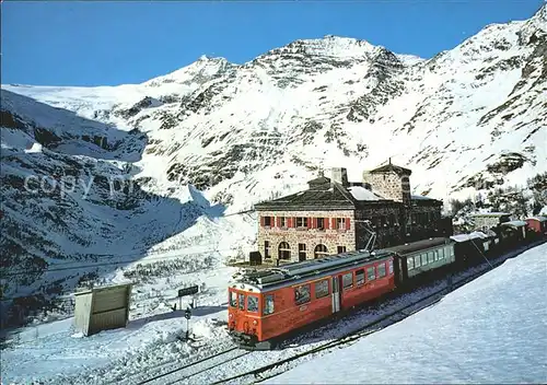 Eisenbahn Alp Gruem Paluegletscher  Kat. Eisenbahn