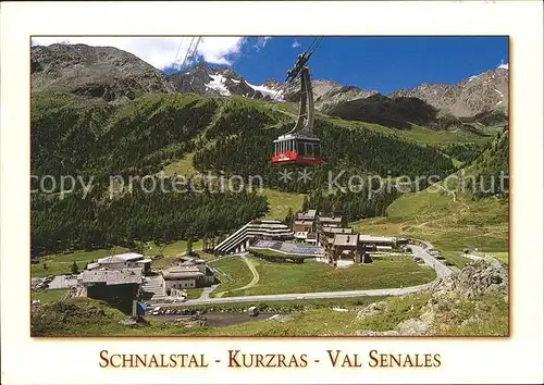 Seilbahn Schnalstal Kurzras Val Senales oetztaler Alpen Kat. Bahnen