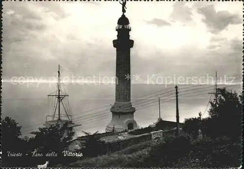 Leuchtturm Lighthouse Trieste Faro della Vittoria Kat. Gebaeude