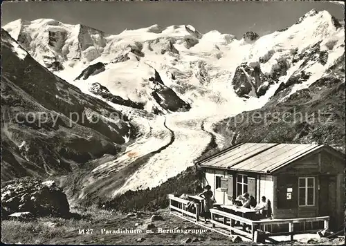 Gletscher Paradishuette Berninagruppe Kat. Berge