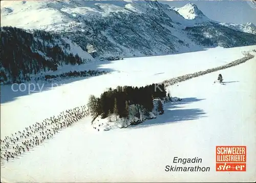 Ski Langlauf Skimarathon Engadin Silsersee Kat. Sport