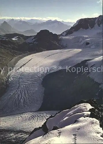 Gletscher Persgletscher Diavolezza Bergstation  Kat. Berge