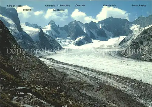 Gletscher Fornogletscher Torrone Gruppe Kat. Berge