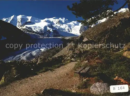 Gletscher Morteratschgletscher Berninagruppe  Kat. Berge